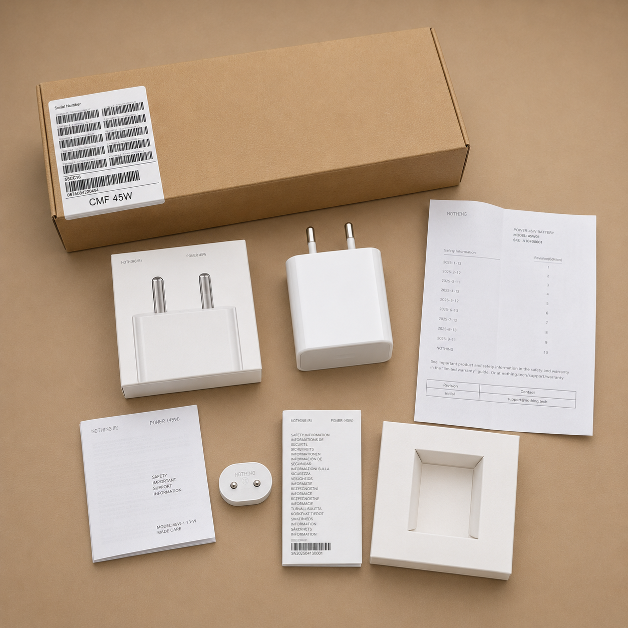 ChatGPT Image Aug 31, 2026, 06_58_24 PM CMF by Nothing 45W Power Adapter | GaN Fast Charger | USB-C Charger | Compact Wall Adapter - Image 1