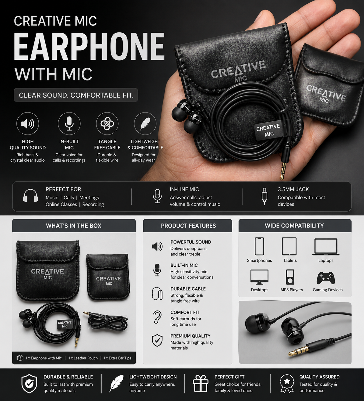 ChatGPT Image Aug 7, 2026, 01_01_17 PM Creative EP-530 In-Ear Wired Earphones - Image 1