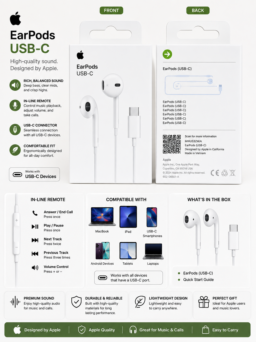 ChatGPT Image Aug 7, 2026, 01_07_02 PM Apple EarPods with USB-C Connector - Image 1