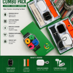 AMOLED Display Smart Watch Gift Set