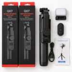 Q07 Bluetooth Selfie Stick Tripod with Wireless Remote Shutter