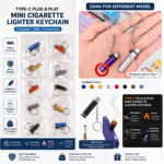 Type-C Mini Keychain Cigarette Lighter