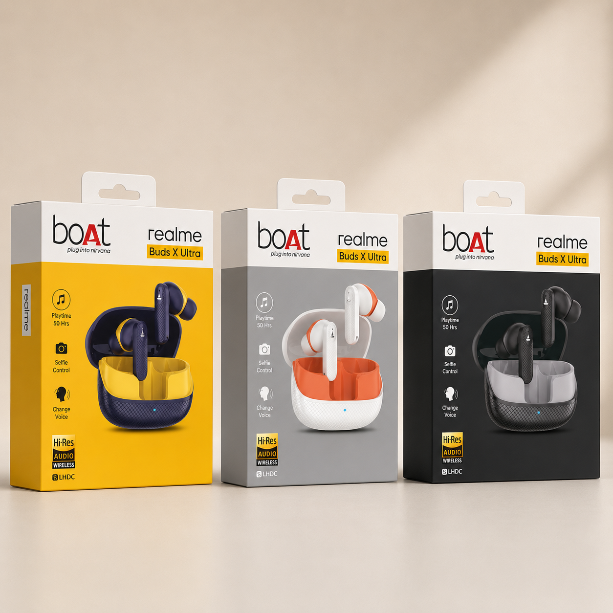 ChatGPT Image Aug 8, 2026, 05_13_03 PM boAt Airdopes X Ultra TWS Earbuds | Hybrid Active Noise Cancellation | Hi-Res Audio Wireless | LHDC | Up to 50 Hours Playback | Selfie Control | Voice Change | Bluetooth Connectivity Short Description - Image 1