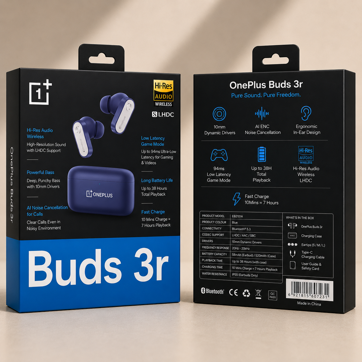 ChatGPT Image Aug 8, 2026, 07_43_51 PM OnePlus Nord Buds 3r TWS Earbuds | Hi-Res Audio Wireless | LHDC | 10mm Dynamic Drivers | 94ms Low Latency | AI ENC | Up to 38 Hours Playback - Image 1