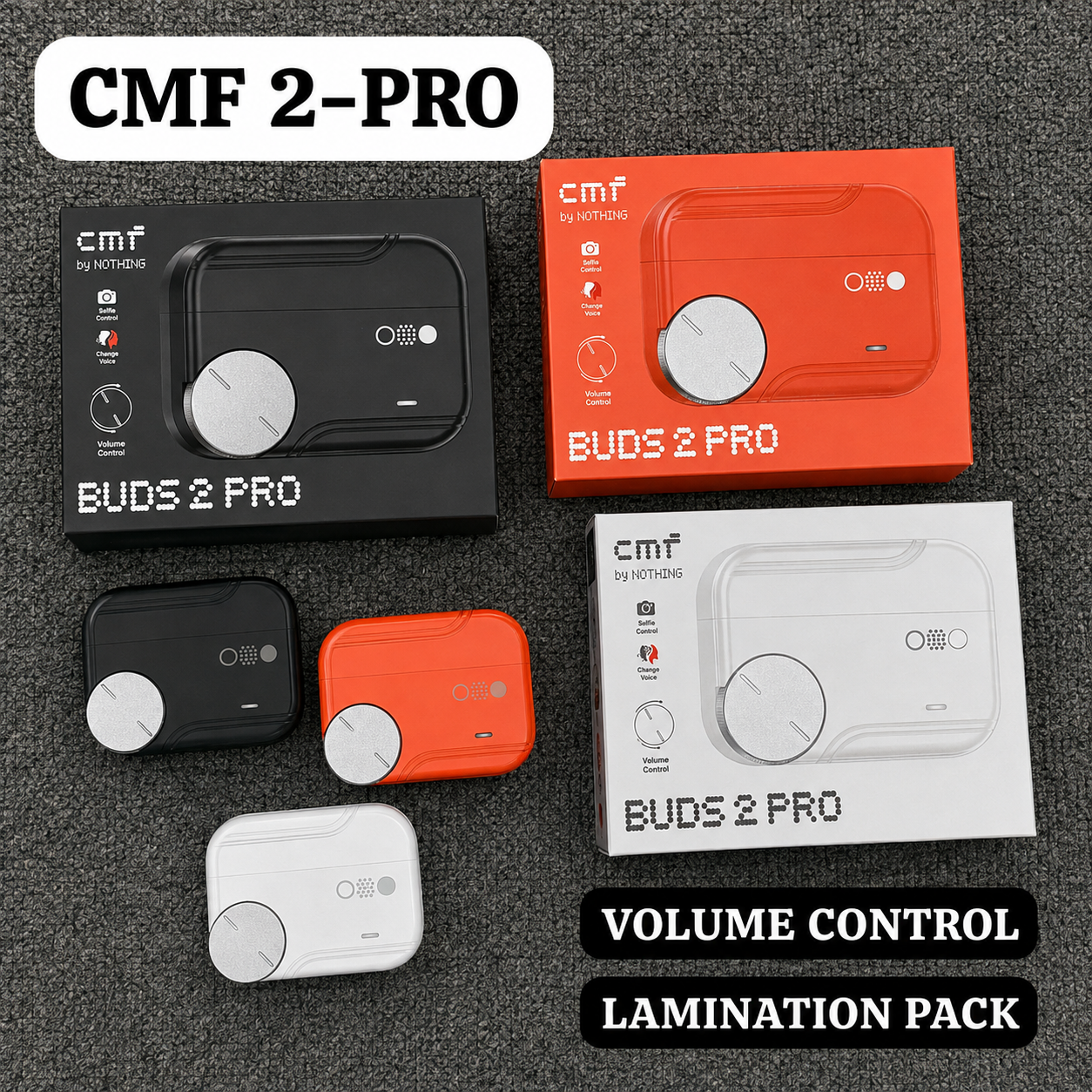ChatGPT Image Aug 8, 2026, 07_50_52 PM CMF by Nothing Buds 2 Pro TWS Earbuds | True Wireless Stereo | Volume Control | Selfie Control | Change Voice | Multiple Colours - Image 1