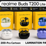 Realme Buds T200 Lite TWS Earbuds | Bluetooth 5.4 | ENC HD Calling | Low Latency Gaming | Deep Bass Stereo Sound | Type-C Fast Charging | Premium Lamination Box