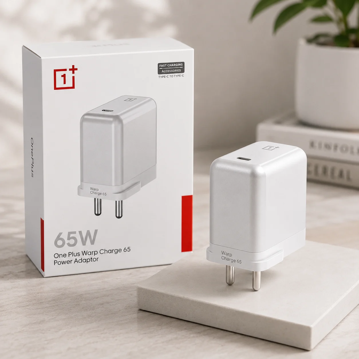 bba48f5d-ad0b-498c-8a74-0c073a0f0f53 OnePlus 65W Warp Charge Power Adapter - Image 1