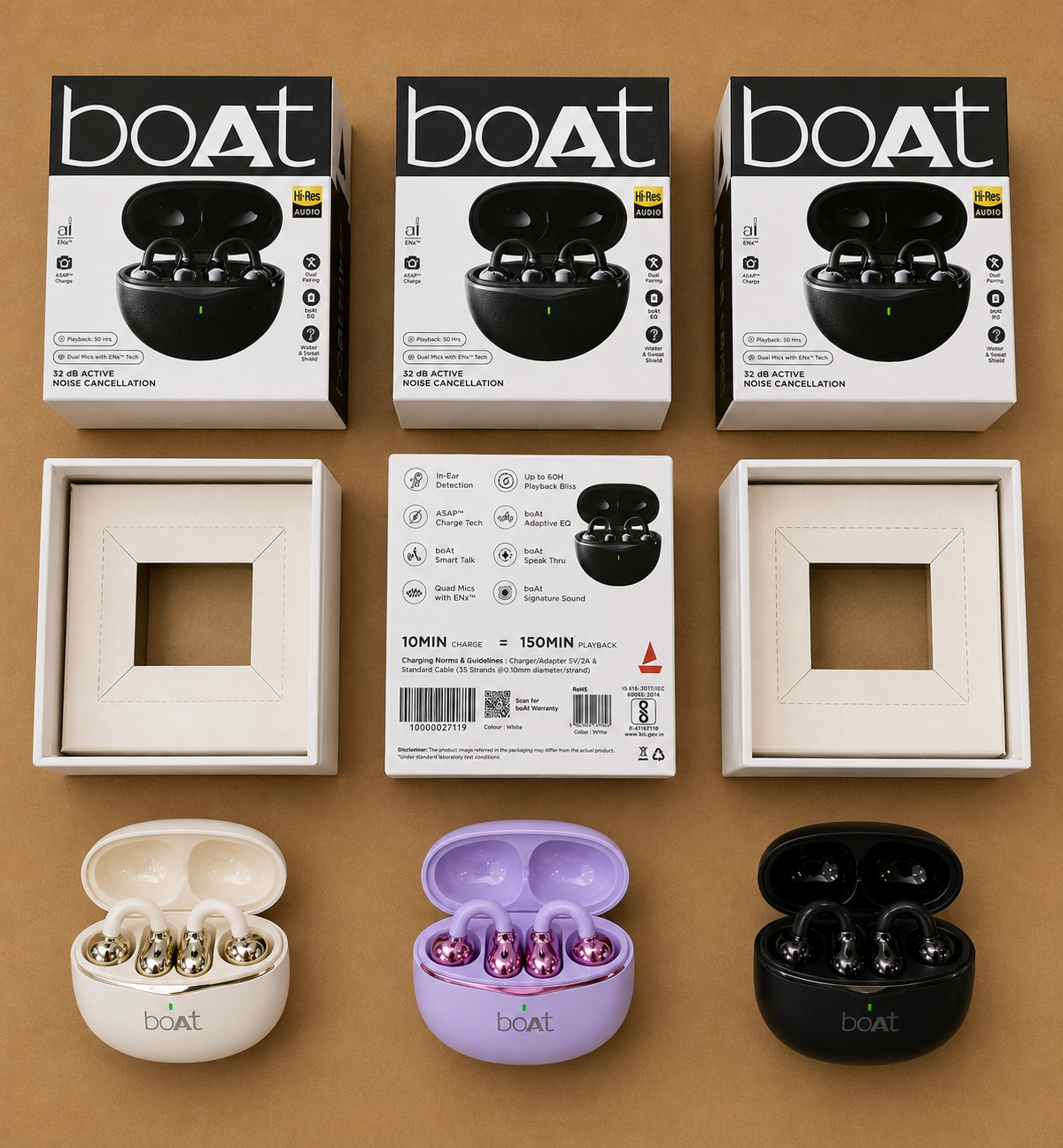 ChatGPT Image Sep 1, 2026, 08_10_16 PM boAt Airdopes TWS Earbuds | 32dB Active Noise Cancellation | Up to 60 Hours Playback | ASAP Charge | Multiple Colours - Image 1