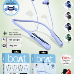 boAt Elegant Wireless Neckband Earphones | 550H Playback, ENC & Magnetic Earbuds