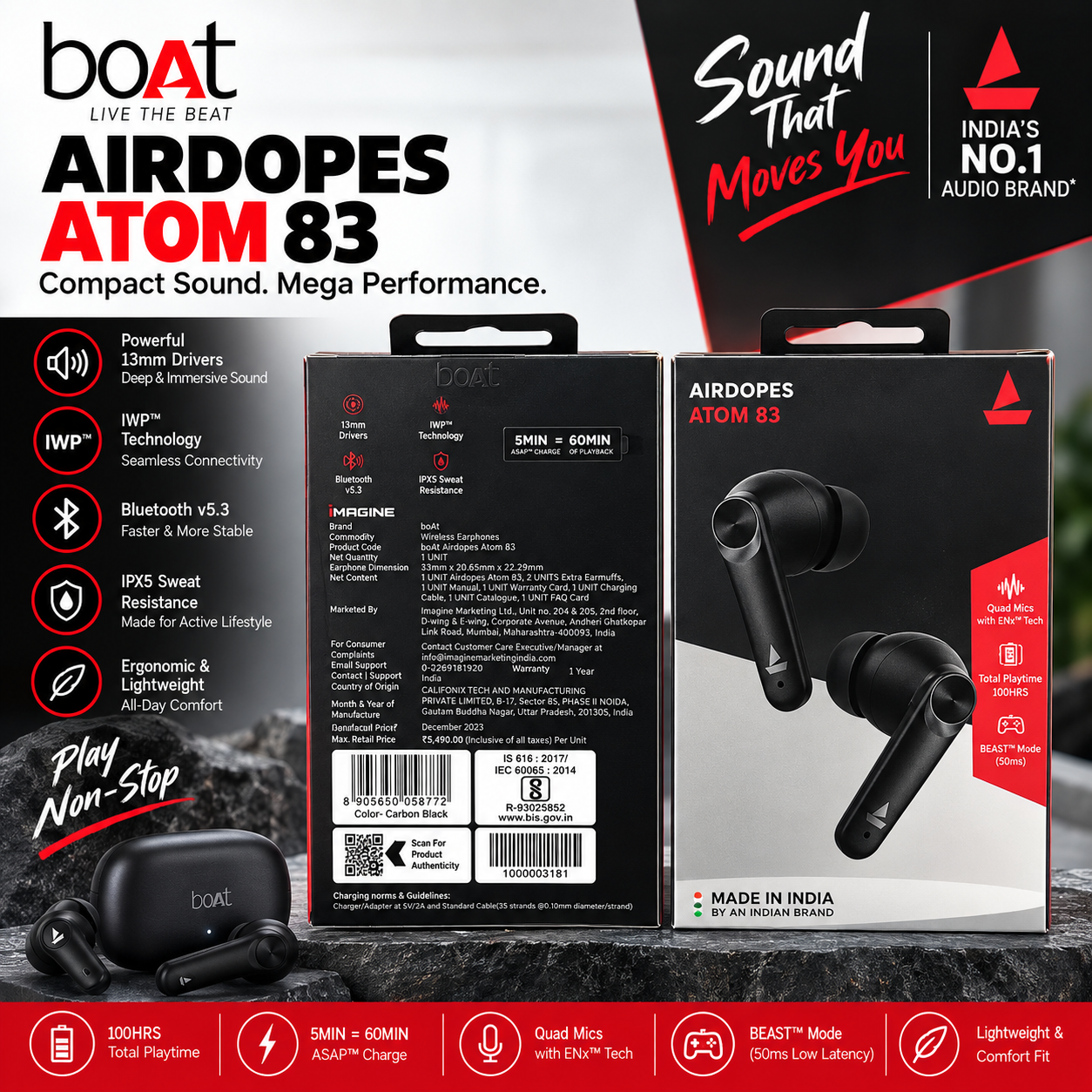 ChatGPT Image Sep 7, 2026, 12_31_44 AM boAt Airdopes Atom 83 TWS Earbuds | 13mm Drivers, Quad Mics with ENx Technology, 50H Playback - Image 1